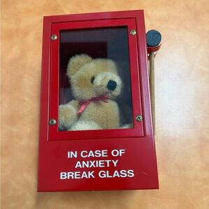 VERY RARE - Bond’s Bear - In Case of Anxiety Break Glass Firebox & Bear - Nistar